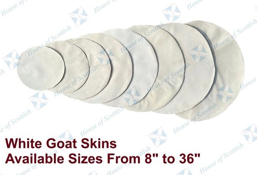 White goat skin - skin, heads