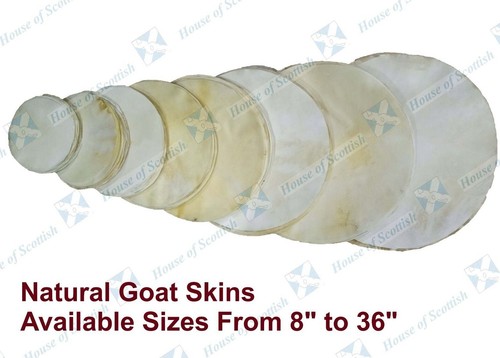 Natural goat skins drum - natural,