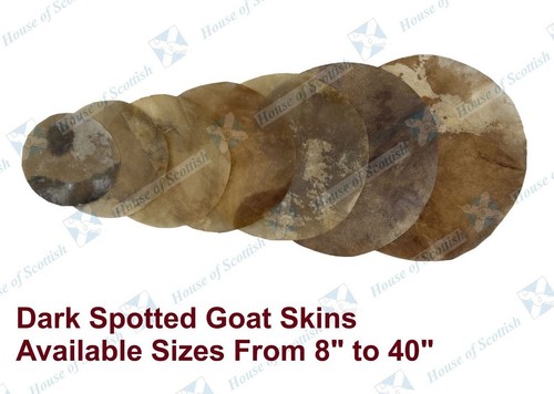 Goat skins with dark - skins, spotted