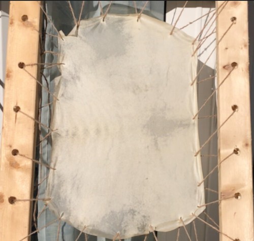 Goat skin drum - drum, head