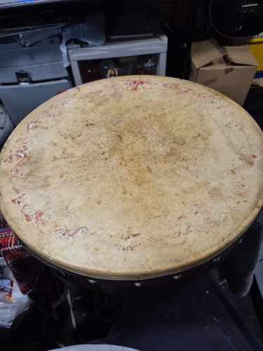 Vintage bodhran drum - vintage, 18